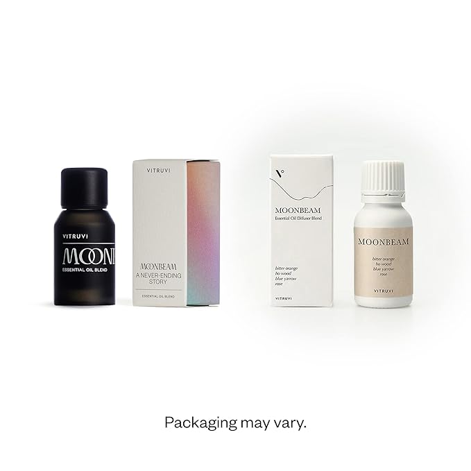 Vitruvi Moonbeam Floral Essential Oil Blend with Rose, Wild Orange and Jasmine Oil (0.5 Fl oz)