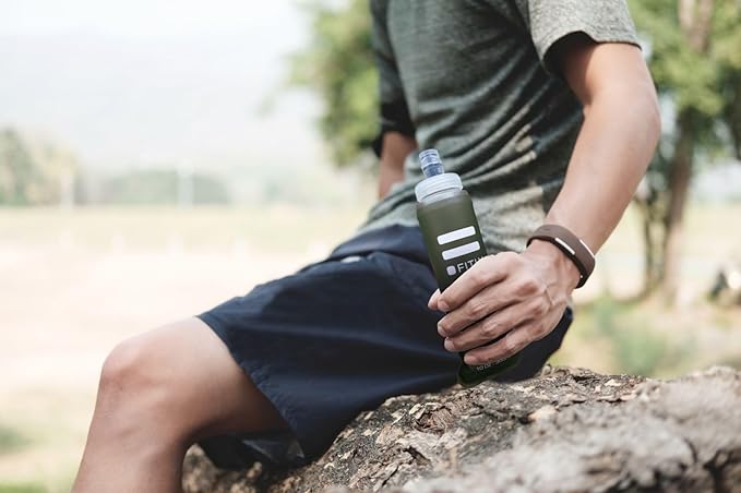 Soft Flask - Shrink As You Drink Soft Water Bottle for Hydration Pack - Folding Water Bottle Ideal for Running, Hiking, Cycling, Climbing & Rigorous Activity