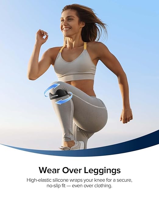 Patellar Tendon Support Strap 2 Pack, Knee Brace Patella Band for Running Hiking Basketball Gym Fitness Tennis Badminton Cycling, Offers Relief from Meniscus Tear and Knee Pain. Black