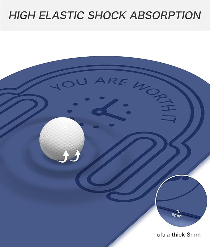 8/20/30mm Jump Rope Mat Fitness Exercise Mat Durable, Non-Slip, Workout Mats with Jump Rope & Carrying Bag for Home Gym Flooring (55"x 24")