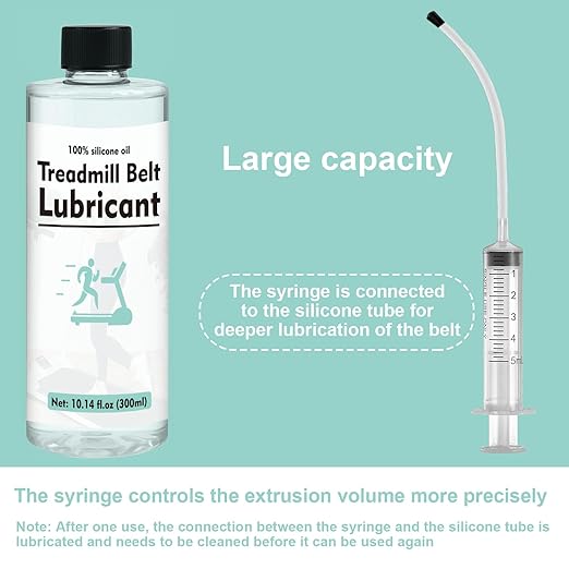 300ml Treadmill Lubricant for Belt, Resistant and Stable Treadmill Lubricant, Easy to Apply, Noise Reduction Reduce Friction, Silicone Oil for Suitable for All Kinds of Treadmills