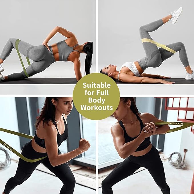 VEICK Resistance Bands for Working Out, Exercise Bands, Workout Bands, Pull Up Assistance Bands, Long Heavy Stretch Bands Set for Men and Women, Power Weight Gym at Home Fitness Equipment