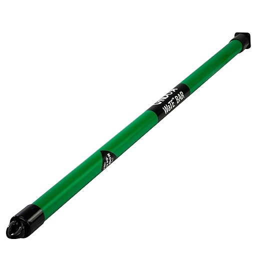 CanDo Slim WaTE Bar 4lb Green, Total Body Workout Weighted Exercise Bar for Strength Training, Toning, and Physical Therapy