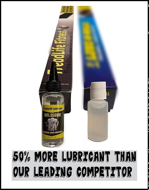TreadLife Fitness Treadmill Maintenance Kit | 1 Year Supply of Treadmill Lubricant for Belt | 100% Silicone Lube | Extra Wide TruLube Applicator Wand | Directions Included