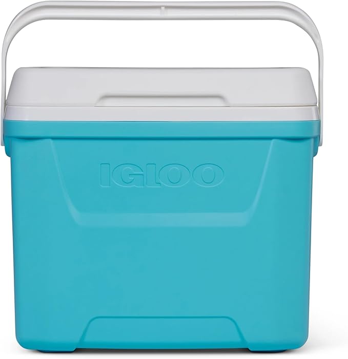 Igloos Cooler Hard-Sided Ice Chest, Insulated Portable Cooler, Heavy-Duty, Leak-Resistant Lid, Lightweight Ergonomic Handle