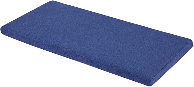 Piano Bench Cushion for Indoor Shoe Storage Non Slip Picnic Bench Pad for Kitchen Dining Table Seat 36 x 14 inch Blue