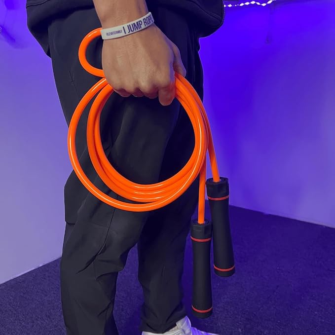 Elevate Gravity Heavy Rope - 3m, 10mm PVC - Boost Muscle, Cardio & Strength - Smooth Bearings - Ideal Indoor/Outdoor & Weight Loss.