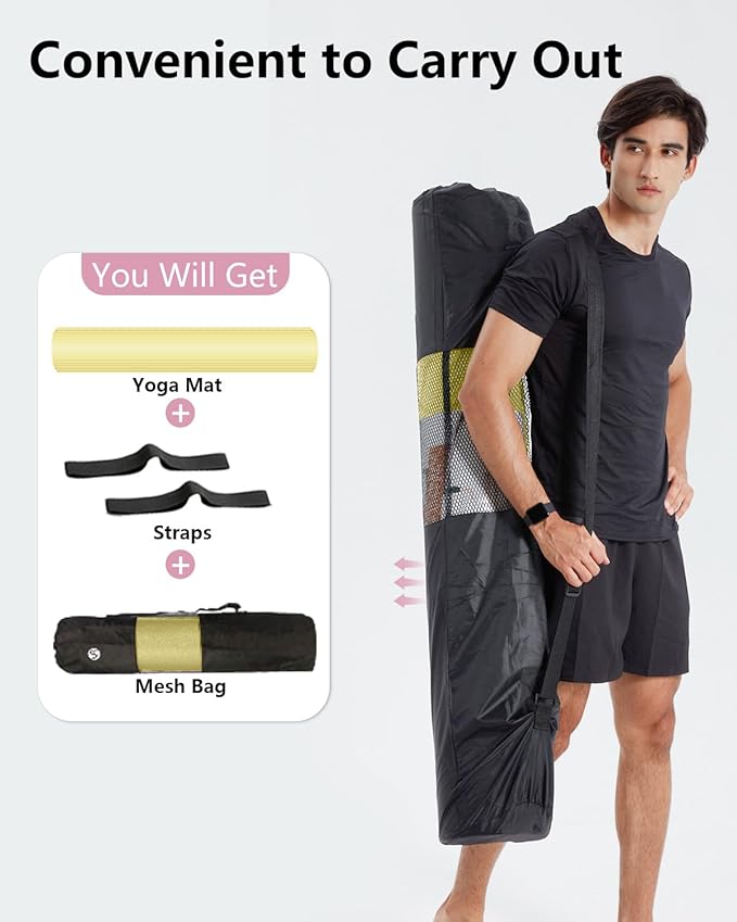 Large Yoga Mat 78"x 51" 20mm/15mm/10mm Thick Workout Mats for Home Gym, Extra Wide Workout for Women Men Gym Flooring Exercises