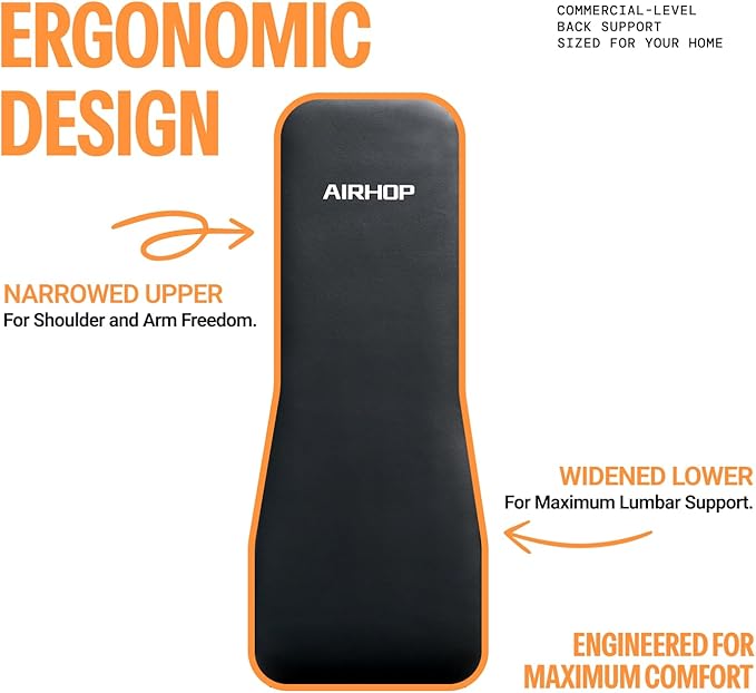 AIRHOP Upgraded Adjustable Weight Bench, Bench Press Full Body Workout, Quick Fold Space Saving, Workout Bench for Home Gym Strength Training