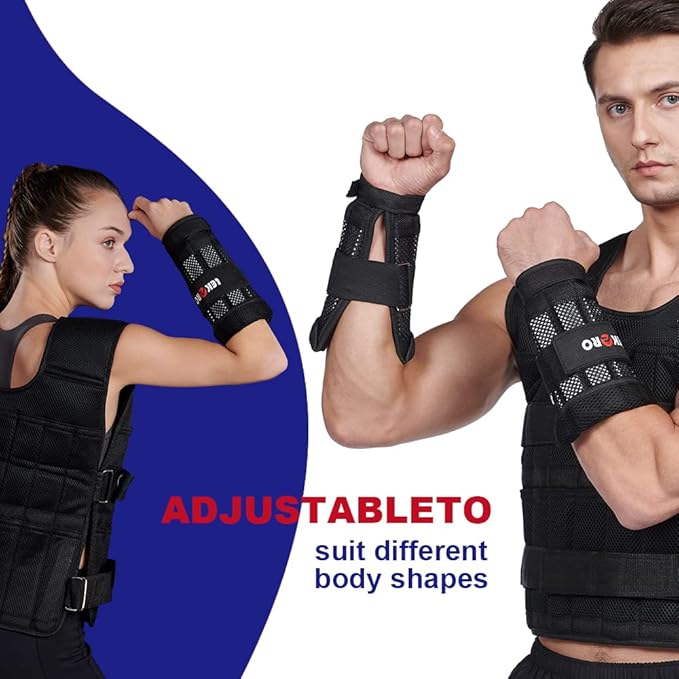 Wrist Arm Weights, Adjustable Wrist Weights, Removable Wrist Ankle Weights for Men Women, for Fitness, Walking, Jogging, Workout, Running, 1Pair 2 Pack