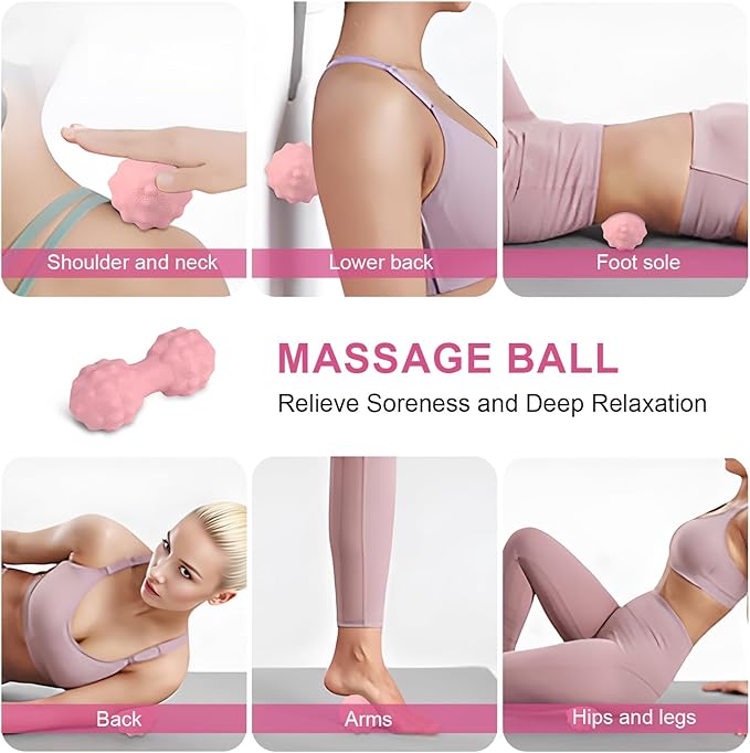 Home Pilates Essentials Kit for Women - Complete Set with 9" Yoga Ball, Figure 8 Resistance Band, Pilates Bands, Accessories, and Pilates Ring - Perfect for Beginners Home Workouts