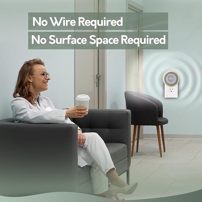 Wall Plug in White Noise Sound Machine for Office Privacy & Noise Canceling, White Noise Machine for Sleeping Adults & Baby, Therapy Noise Blocker with 20 Soothing Sounds & Nightlight by Calm Me.