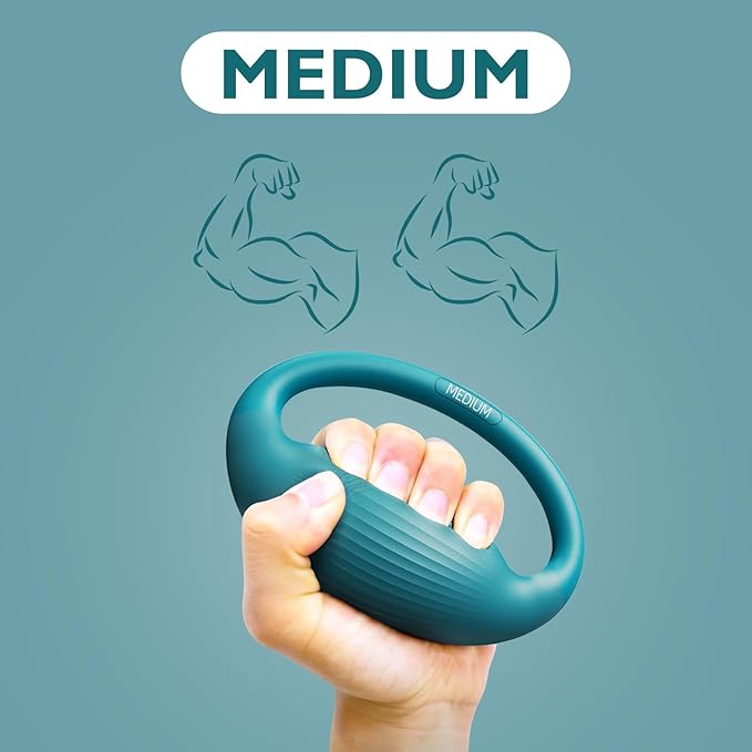 FitBeast Hand Exercise Balls - 3 Resistance Levels Stress Balls for Adults, Squeeze Balls for Hand Therapy, Rehabilitation, Arthritis, Muscle Building