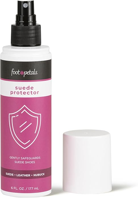 Foot Petals Suede Protector, Protects Suede, Leather & Nubuck Against Stains, Water & Dirt for Shoes & Accessories