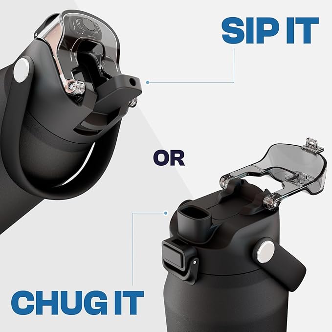 Frost Buddy 32oz Insulated Water Bottle with Straw & Chug Lid | Leak-Proof Stainless Steel | 24-Hours Cold | Sweat-Proof, Cup Holder Friendly | Ideal for Gym, Travel, Sports & Everyday Hydration