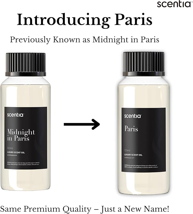 Scentia Hotel Fragrance Oil Inspired by The Hotel Costes - 120 mL 4.06 fl oz - Refill Diffuser Oil Blend Rose, Clove & Sandalwood Notes for Aromatherapy Diffusers - Paris