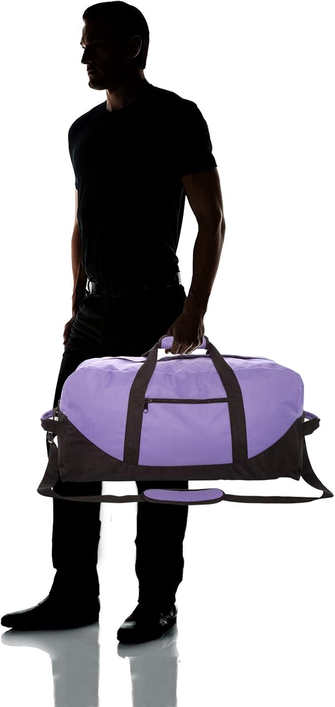 DALIX 25" Big Adventure Large Gym Sports Duffle Bag (Black Grey Navy Blue Red Camo)