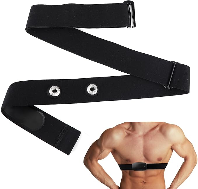 Heart Rate Monitor Chest Band for Polar H10 H9 H7, Adjustable Waterproof Replacement Chest Strap Compatible with Polar Garmin