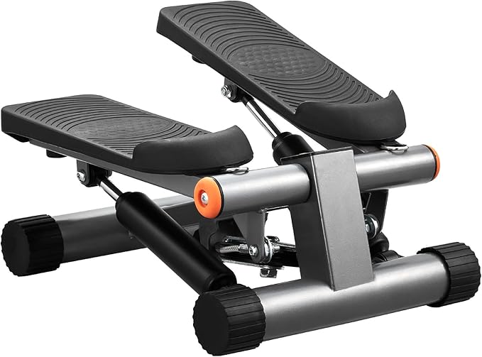 VEVOR Stair Stepper, Mini Stepper for Exercise at Home, Hydraulic Fitness Stepper with Resistance Bands, Full Body Workout Cardio Equipment, Stair Climber with LCD Monitor, 330LBS Load Capacity