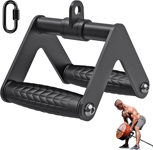 Kipika Heavy Duty Double D Handle, V Bar Cable Attachment, Row Attachment for Cable Machine, Non-Slip and Comfortable, Solid Aluminum Alloy Grip, Cable Machine Accessories for Home Gym…