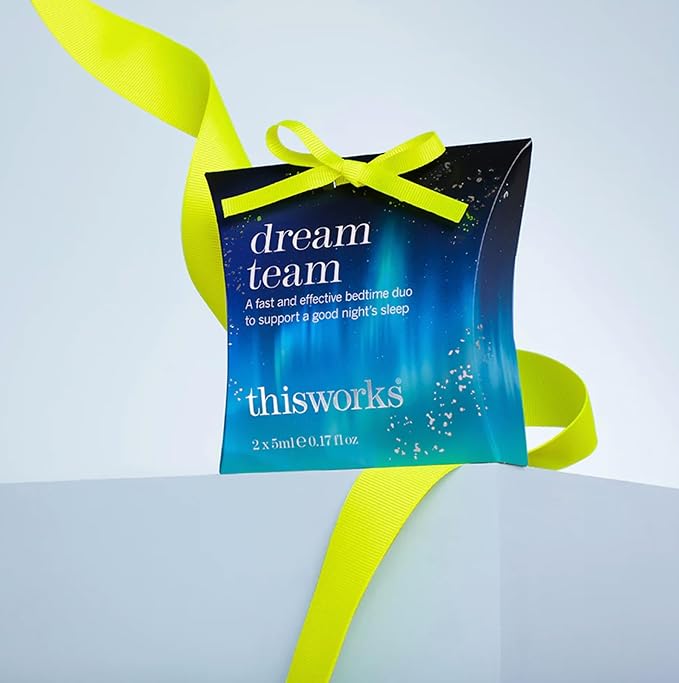 THISWORKS Dream Team Gift Set, Deep Sleep Pillow Spray and Aromatherapeutic Calming Roller Ball with Lavender, Ylang Ylang & Coconut Essential Oils ($18 VALUE)