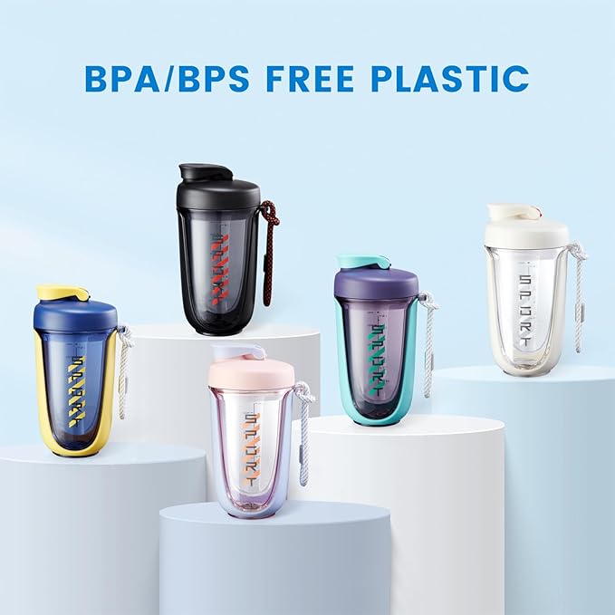 shaker cups for protein shakes 20 oz protein shaker bottle，Leak Proof，The Perfect Shaker for the Gym, Pre-Workout Bottle，Cocktail Shaker Cup，Weight Loss Supplement Shakes