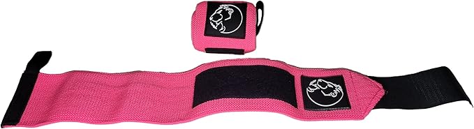 Premium Wrist Wraps for Weightlifting, BMG Premium 18” Wrist Wraps (pair) with Thumb Loop, Sturdy and Comfortable