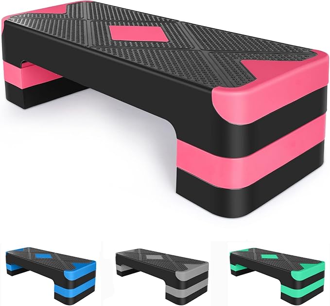 Adjustabl Aerobic Stepper Fitness Step Platform Health Workout for Sports Training