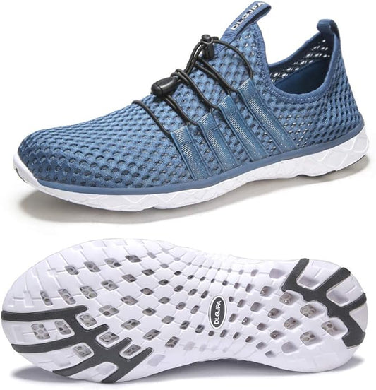DLGJPA Men's Lightweight Quick Drying Aqua Water Shoes Athletic Sport Walking Shoes
