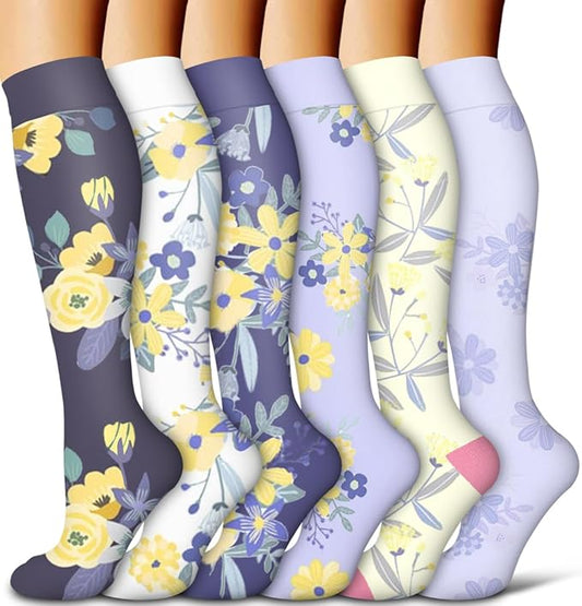 COOLOVER Compression Socks for Women and Men - Best for Circulation, Running, Athletic, Recover, Nurse, Travel