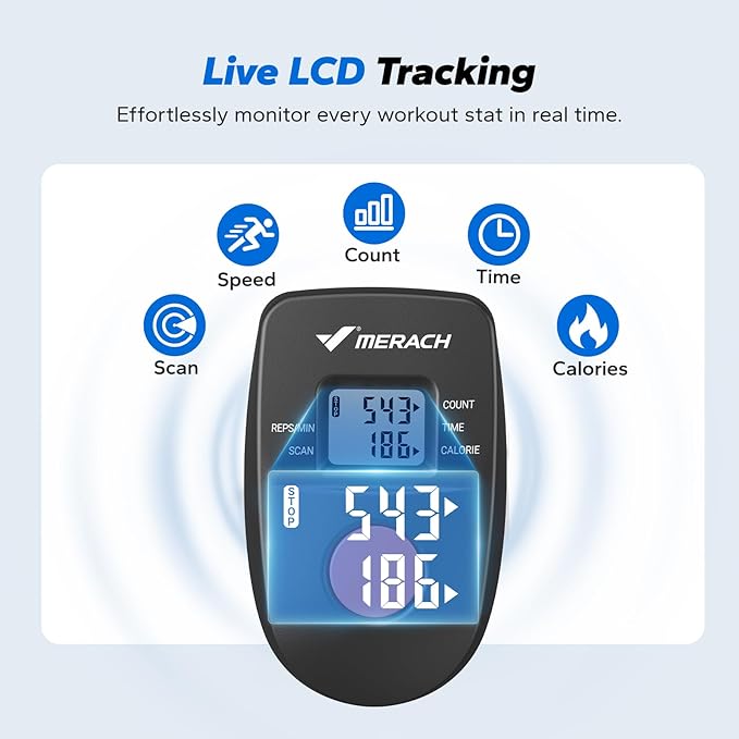 MERACH Stair Stepper for Home Gym Exercise, New Version Stairmaster for Full-Body Workout, Compact Folding Stair Climber with Extended Step Range, Adjustable Handlebar/Pedal