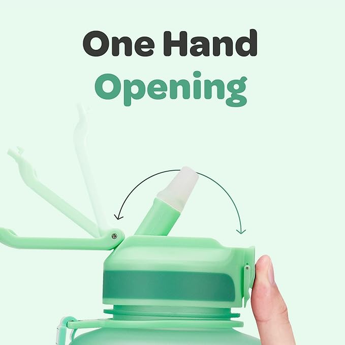 Hydracy Water Bottle with Time Marker -Large BPA Free Water Bottle & No Sweat Sleeve -Leak Proof Gym Bottle with Fruit Infuser Strainer & Times to Drink -Ideal for Fitness Sports & Outdoors