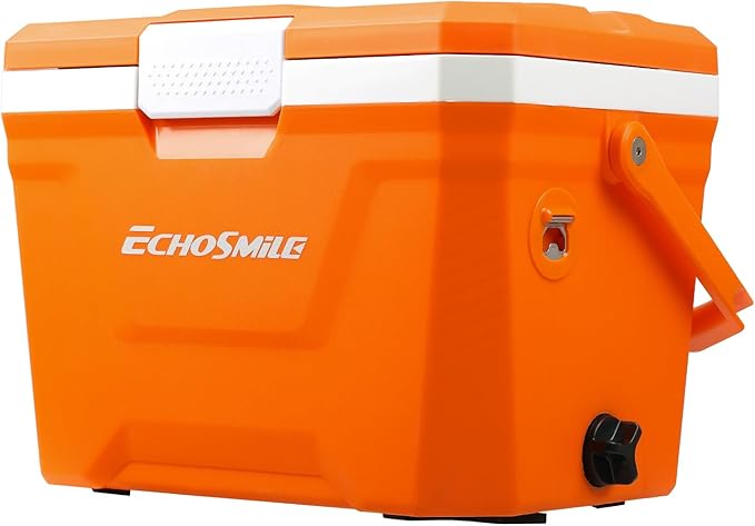 EchoSmile Portable Cooler 20L/21qt, Outdoor Insulated Ice Chest Box
