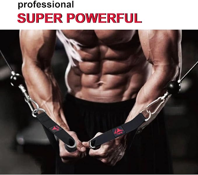 Heavy Duty Gym Workout Handles Attachment for Cable Machine,Resistance Band,Pulley System Home Exercise Equipment, Compatible with Bowflex,Total and Smith, Comfortable and Stronger Grip