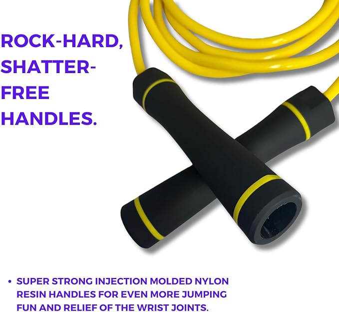 Elevate Gravity Heavy Rope - 3m, 10mm PVC - Boost Muscle, Cardio & Strength - Smooth Bearings - Ideal Indoor/Outdoor & Weight Loss.