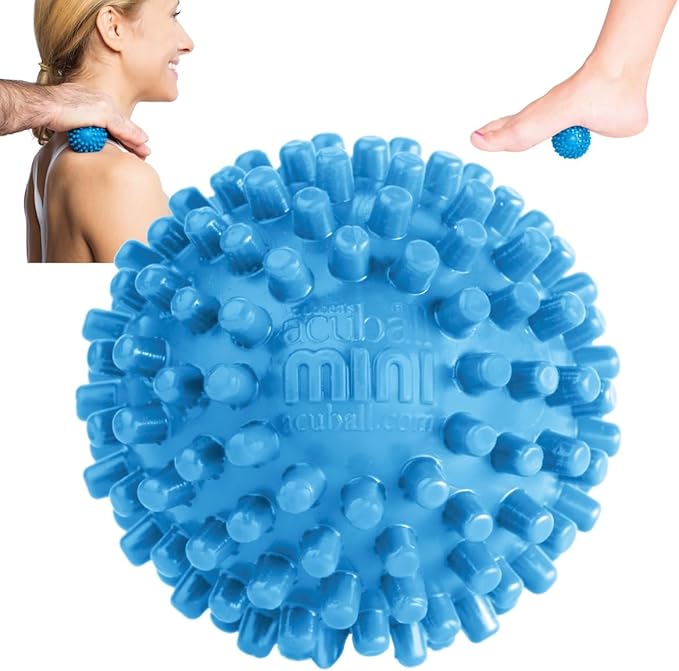Dr. Cohen’s Heatable Deep Tissue Massage Ball Mini - acuBall Trigger Point Massage Therapy for Myofascial Release - Spiky Foot Massager Ball - Effective Back Massager Ball for Targeted Pain Relief