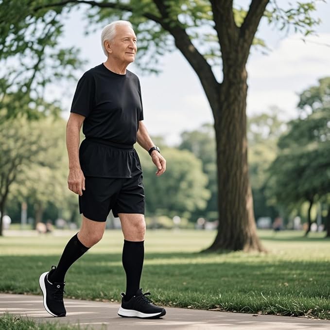 Graduated Compression Socks for Women&Men 20-30mmhg Knee High Socks Travel Hiking Running Stocking