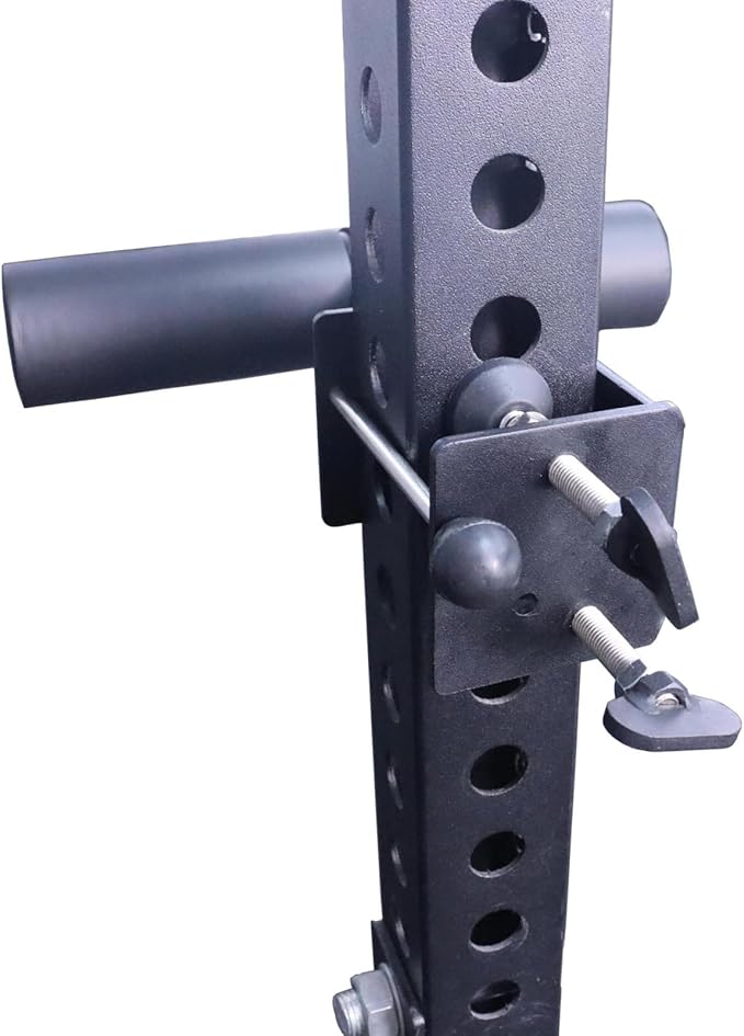 Nordic Hamstring Curl Squat Rack Attachment for Power Rack, Sit Up Bar Foot Holder for Ultimate Home Gym Experience Split Squat Core Workout for Hamstring Curl Sit Up 3-Position Locking Pin Ensures Anti-Slip Fit on 50/60/75mm Uprights