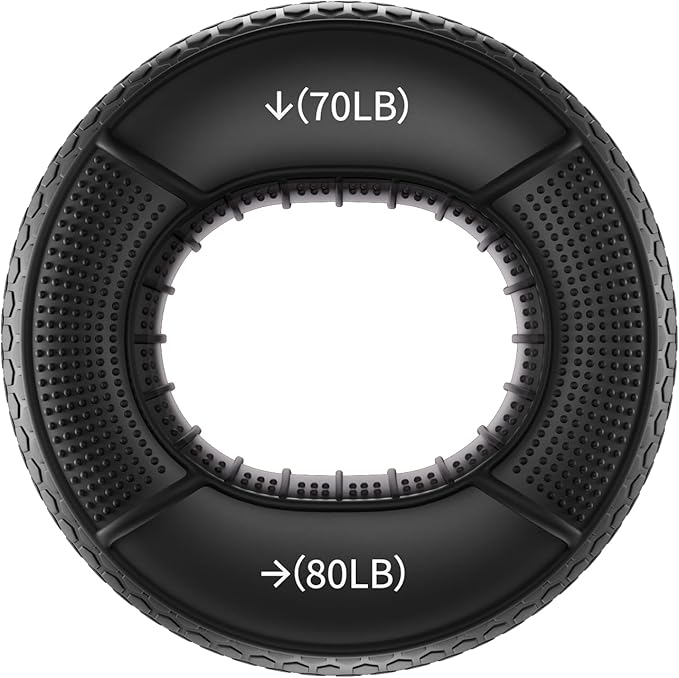 Hand Grip Strengthener, Grip Strength Trainer, Fingers Exerciser - Silicone Rings for Muscle Training Sports Rock Climbing Finger Rehabilitation Training,Hand & Wrist Muscles Trainer Stress Relief,5 Resistance Levels