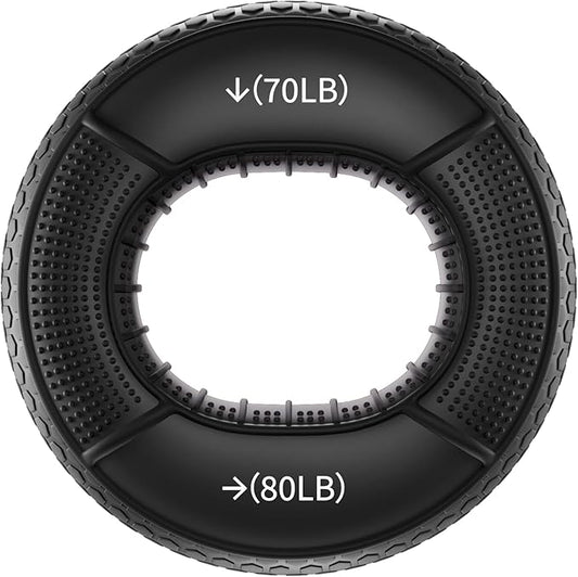 Hand Grip Strengthener, Grip Strength Trainer, Fingers Exerciser - Silicone Rings for Muscle Training Sports Rock Climbing Finger Rehabilitation Training,Hand & Wrist Muscles Trainer Stress Relief,5 Resistance Levels