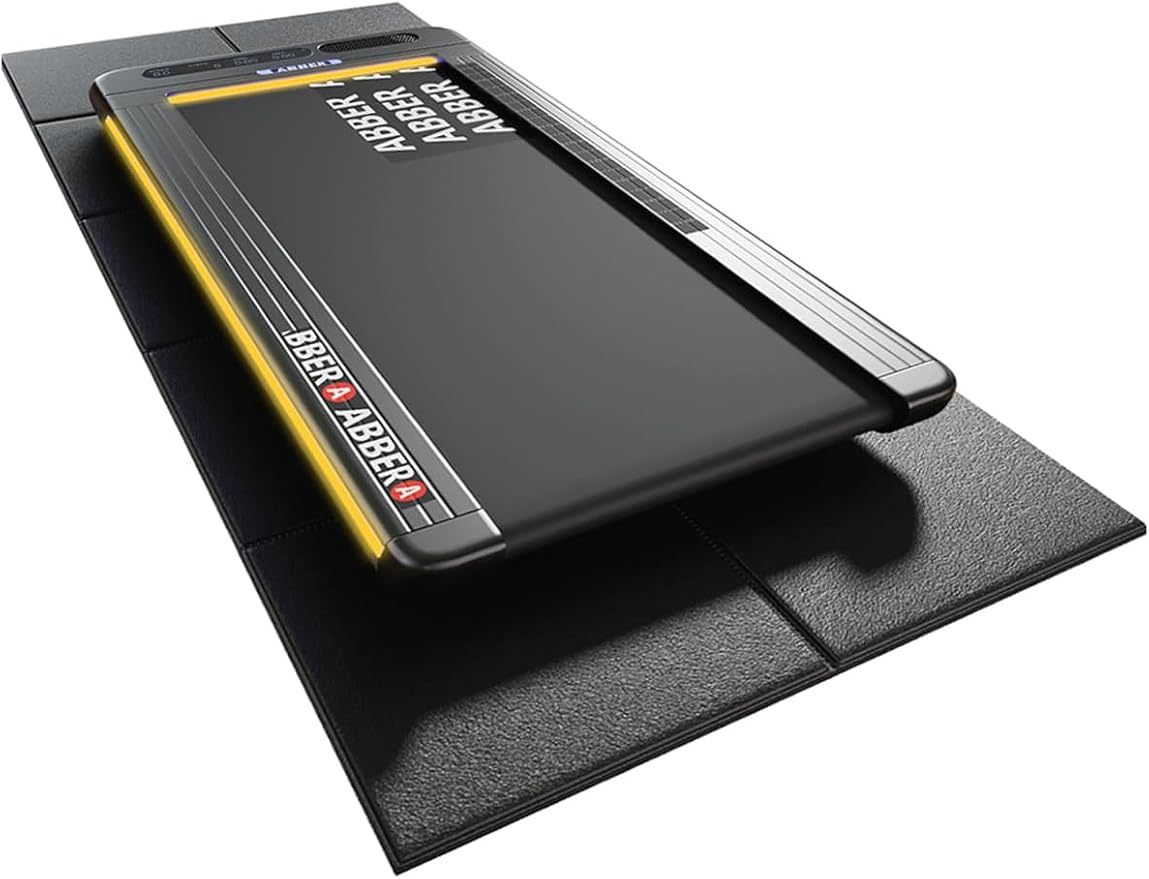 63"x30" Walking Pad Mat for Carpet Floors,Under Treadmill Mat for Hardwood Floor Protection,0.24" Thick Exercise Equipment Matt Compatible with Peloton Bike Matt Stationary Exercise Bike Trainer Pad