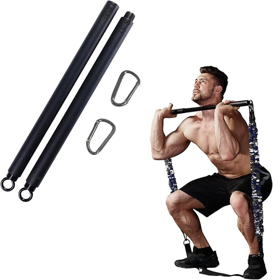 INNSTAR Upgraded Heavy Duty Exercise Handles, Cable Machine Attachments Resistance Bands With Solid ABS Core Grips, Fitness Strap Stirrup Handle Cable Attachment