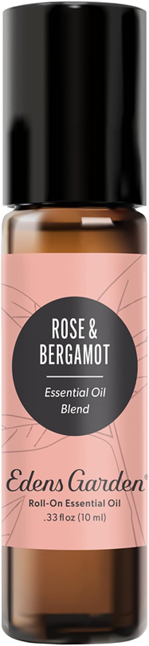 Edens Garden Rose Bergamot Essential Oil Roll-On Blend- 100% Pure Premium Grade, Natural, Therapeutic, Aromatherapy, Kid & Skin Safe, The Best For Body, Gifts, Relaxation Pre-Diluted 10 ml (.33 fl oz)