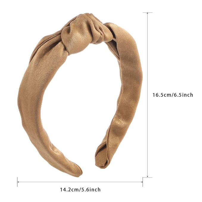 Madison Tyler Headbands for Women | Fashion Boho Top Knotted With Rhinestones Elastic Workout Hairbands | Outdoor and Party Non Slip