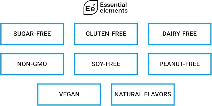 Essential Elements Hydration Packets - Blue Raspberry Pack - Sugar Free Electrolytes Powder Packets - 25 Stick Packs of Electrolytes Powder No Sugar - Hydration Drink - with ACV & Vitamin C