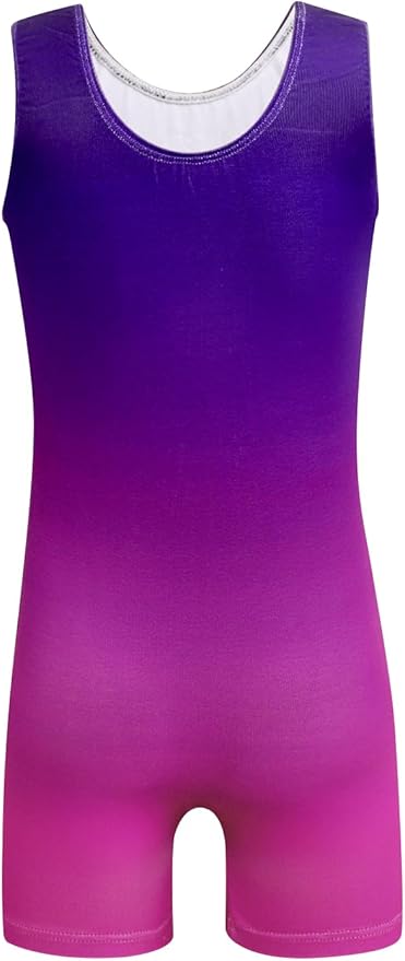 EQSJIU Leotards for Girls Gymnastics Sleeveless Sparkly Toddler Tumbling Outfits Dance Clothes Biketards for Kids 1-10 Years