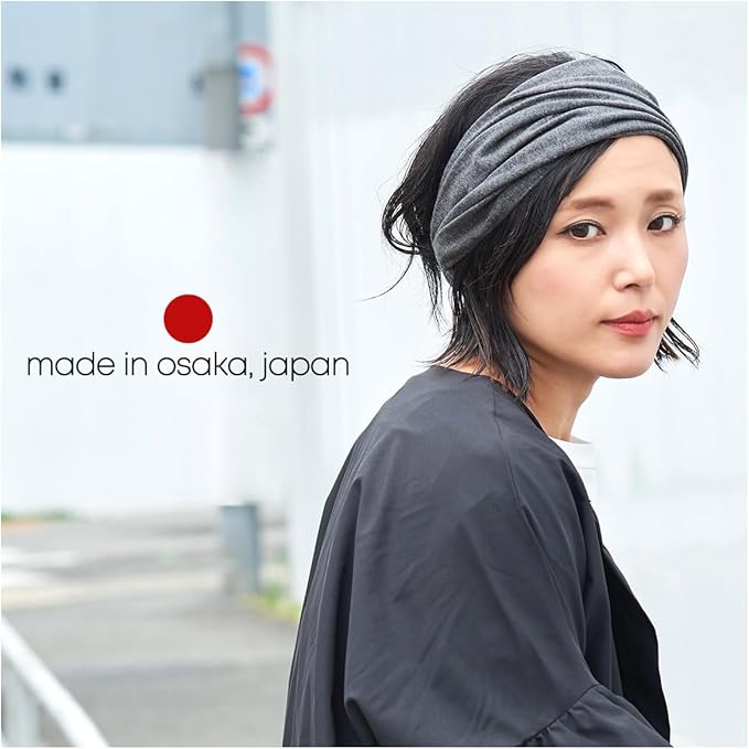 CHARM Organic Cotton Headband Pre-Tied Bandana - Mens Womens Hairband Chemo Head Bands