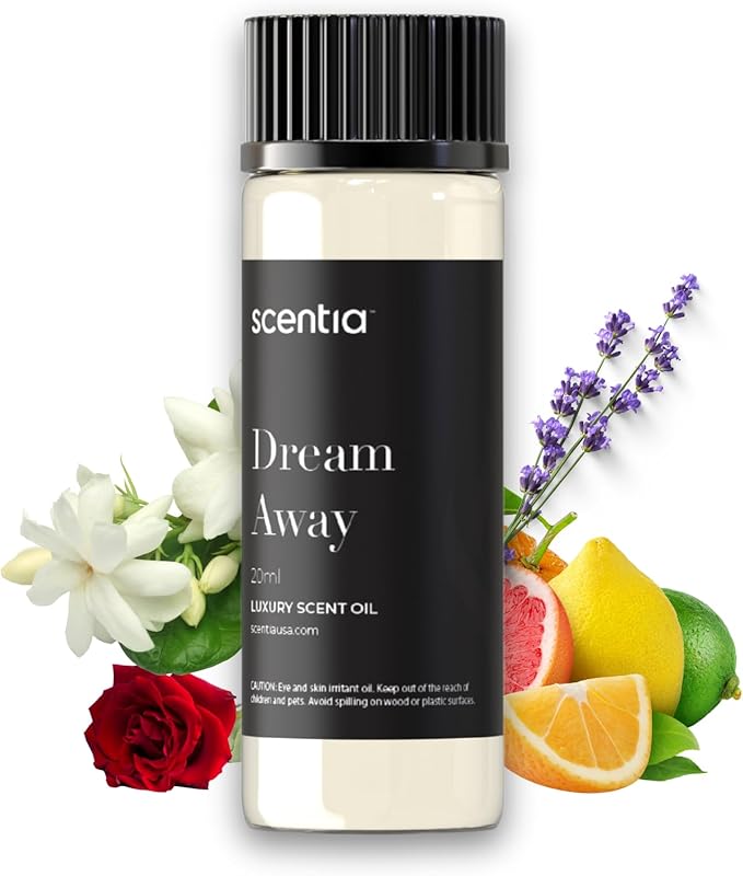 Fragrance Oil Blend, Inspired by Iconic Perfume, Home Luxury Scents, Essential Oil Blend for Aromatherapy Diﬀusers, Humidifiers & Candle Making -Dream Away 20ml, 0.67 Fl Oz, Mothers Day Gift
