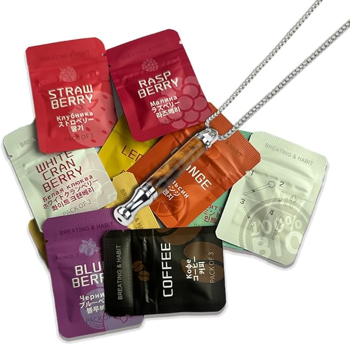 Breathe Free Necklace for Anxiety & Stress Relief, Classic Breathing Tool for Meditation, Mindfulness, and Relaxation – Portable Calm Necklace for Adults, Wellness Gift