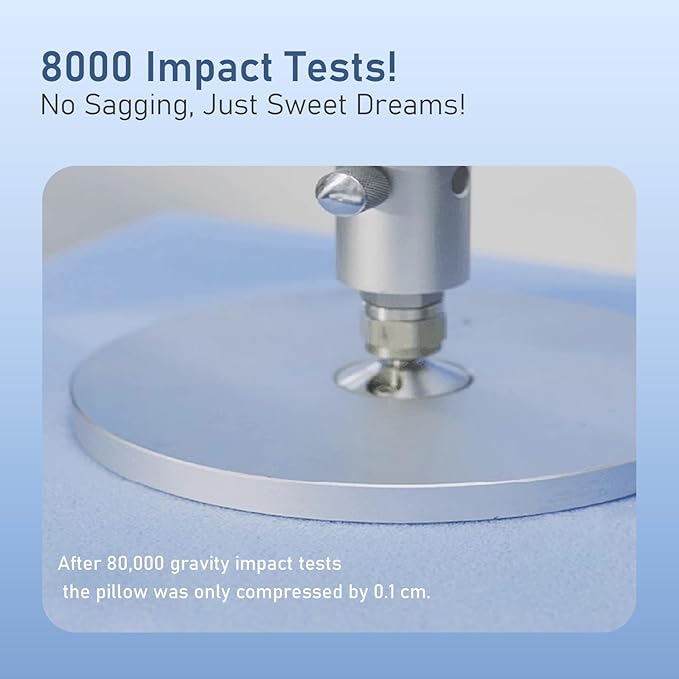 Cervical Pillow for Neck Pain Relief, 3.9 Inch Cooling Memory Foam Pillow, Ergonomic Support Pollow for Side and Back Sleepers